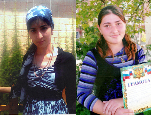 Слева направо: Айна Абдулкадырова и Лаюза Гайдарбекова. Фото c официального сайта МВД по Республике Дагестан, 05.mvd.ru