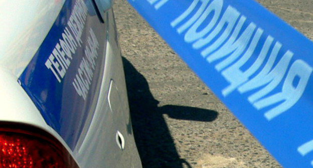 Ограждение места происшествия. Фото "Кавказского узла"