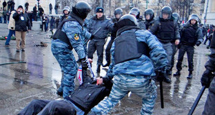Беспорядки на Манежной площади. Москва, 11 декабря 2010 г. Фото: Yuri Timofeyev (RFE/RL)