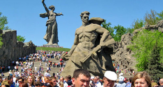 Мамаев Курган. Волгоград, 9 мая 2013 г. Фото Вячеслава Ященко для "Кавказского узла"