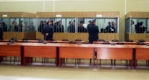 Одно из судебных заседаний по делу о нападении на Нальчик. Фото Людмилы Маратовой для "Кавказского узла"