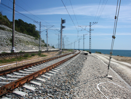 Железнодорожные пути на участке Туапсе-Адлер. Фото: http://www.upkstroy.ru