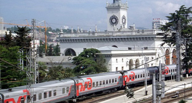 Железнодорожный вокзал Сочи. Фото Светланы Кравченко для "Кавказского узла"