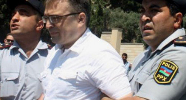 Кандидат от оппозиции, глава гражданского движения "Республиканская альтернатива" Ильгар Мамедов, арестованый в связи с беспорядками в городе Исмаилы 23-24 января 2013 года. Фото Turkhan Kerimov (RFE/RL)