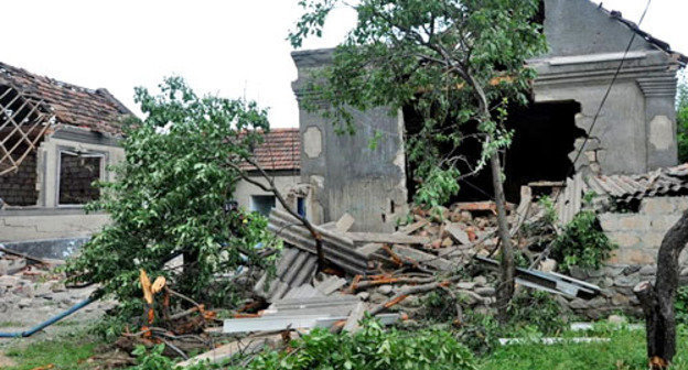 Дом в сельского поселения Исламей Баксанского района, в котором находилась группа лиц, причастная к деятельности бандподполья. Кабардино-Балкария, 18 июля 2013 г. Фото http://nac.gov.ru/