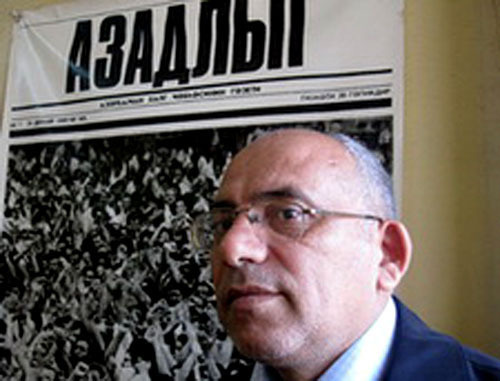 Главный редактор газеты "Азадлыг" Рахим Гаджиев. Фото: информационное агентство Turan, http://www.turan.az/