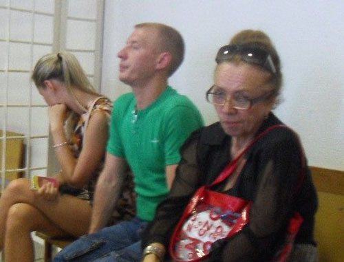 Лидия Русия (справа) в зале суда. Сочи, 25 июля 2013 г. Фото представлено участниками процесса