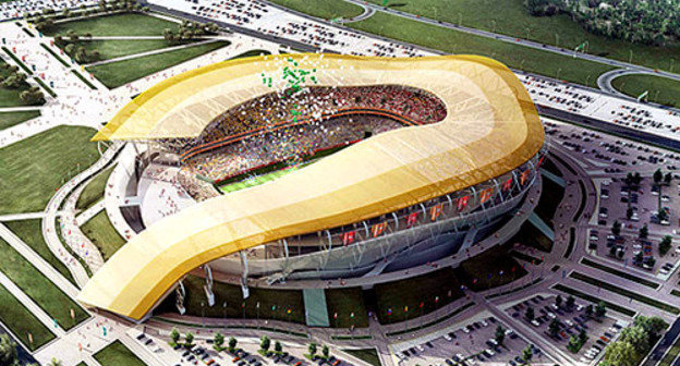 Проект строительства нового стадиона для ЧМ-2018 в Ростове-на-Дону. Фото http://stadiumtour.ru/