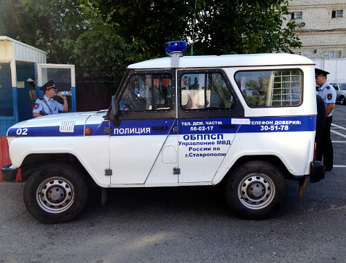 Автомобиль полиции, в котором, по предварительным данным, было совершено изнасилование жительницы Ставрополья. Ставрополь, 28 августа 2013 г. Фото предоставлено СУ СК РФ по Ставропольскому краю