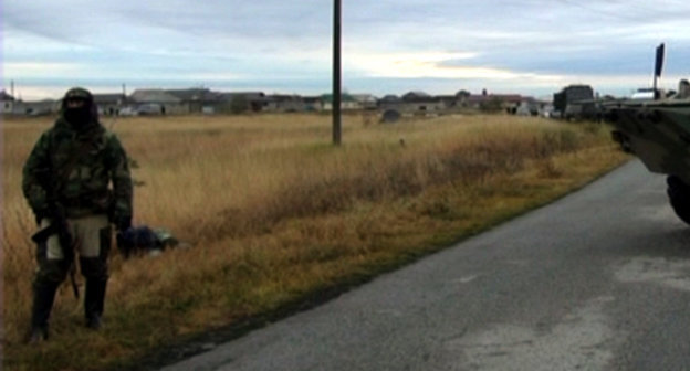 Спецоперация в Урванском районе КБР 5 сентября 2013 г. Фото предоставлено Оперативнымо штабом по КБР