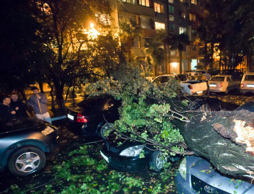 Последствия урагана в Сочи 26 сентября 2013 г. Фото: http://www.privetsochi.ru/blog/extreme_sochi/34804.html