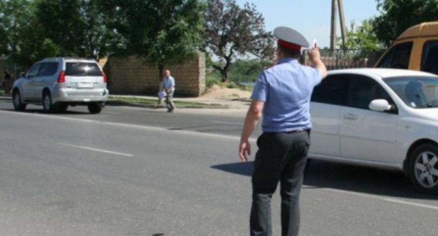 Сотрудник ГИБДД, Махачкала. Фото: http://www.r05.fssprus.ru