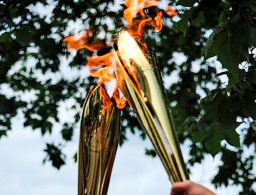 Олимпийский огонь. Фото: Нина Зотина, ЮГА.ру