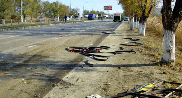 На месте теракта в Волгограде. 21 октября 2013 г. Фото http://www.34.mchs.gov.ru/