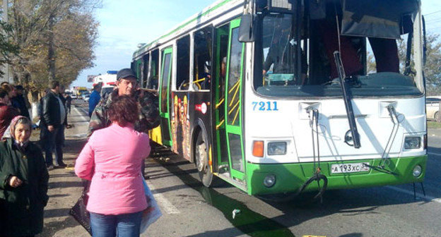 На месте теракта. Волгоград, 21 октября 2013 г. Фото: Дмитрий Алексеевич/vk.com
