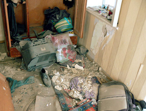 Один из домов взорванных в Буйнакске, хозяева которых подозреваются в связях с боевиками. Дагестан, 8 мая 2013 г. Фото корреспондента «Кавказского узла»