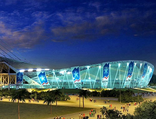 Церемония открытия и закрытия Олимпийских Игр пройдет на стадионе «Фишт». Сочи. Фото http://re-actor.net/