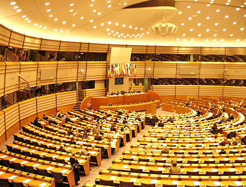Зал пленарных заседаний Брюссельской резиденции Европейского парламента. Фото http://commons.wikimedia.org/