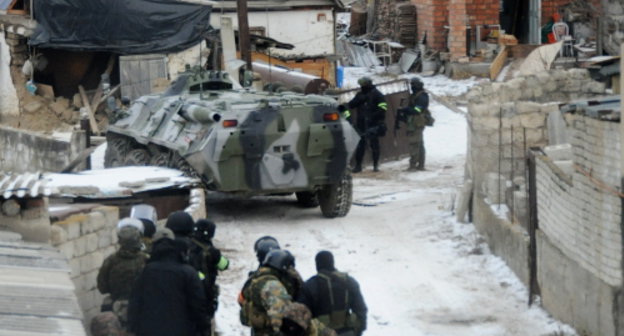 КТО в поселке Былым Эльбрусского района КБР. 15 декабря 2013 г. Фото предоставлено НАК