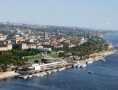 Вид на Центральный район Волгограда. Фото  http://commons.wikimedia.org/