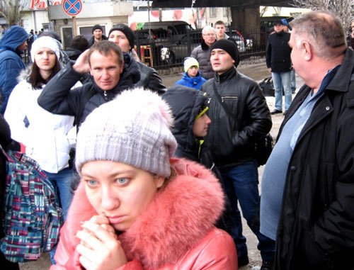 На железнодорожном вокзале после взрыва. Волгоград, 29 декабря 2013 г. Фото Вячеслава Ященко для "Кавказского узла"