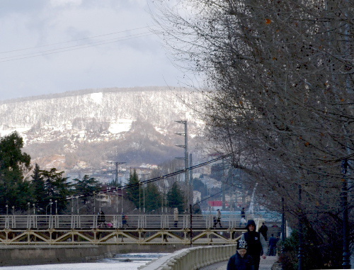 Сочи, набережная, 14 января 2014 г. Фото Светланы Кравченко для "Кавказского узла"