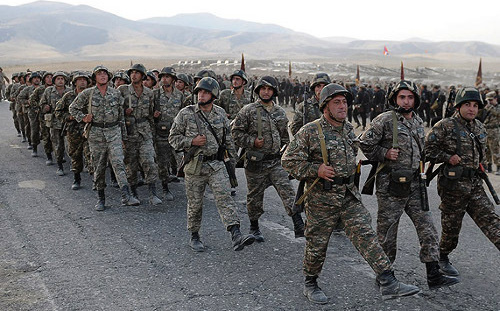 Военнослужащие Армии обороны Нагорного Карабаха. Фото: http://www.president.am