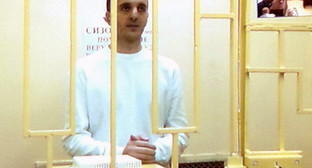Юсуп Темерханов в СИЗО в день рассмотрения аппеляционной жалобы защиты в верховном суде РФ. Снимок с экрана видеоконференции в зале суда. 4 декабря 2014 г. Фото "Кавказского узла" Юсуп Темерханов в СИЗО в день рассмотрения аппеляционной жалобы защиты в верховном суде РФ. Снимок с экрана видеоконференции в зале суда. 4 декабря 2014 г. Фото "Кавказского узла"