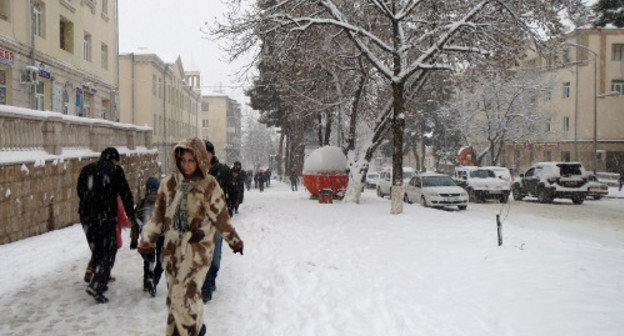 Зимний Степанакерт. Декабрь 2013 г. Фото Алвард Григорян для "Кавказского узла"