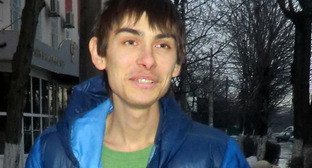 Активист "Экологической вахты по Северному Кавказу" Игорь Харченко после освобождения из-под ареста. Краснодар, 9 февраля 2014 г. Фото Натальи Дорохиной для "Кавказского узла"