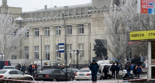 Площадь у железнодорожного вокзала Волгограда после теракта 29 декабря 2013 г. Фото Вячеслава Ященко для "Кавказского узла"
