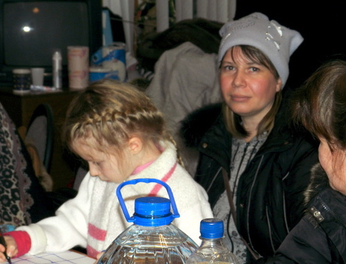 Волгоград, 5 февраля 2014 г. Второй день голодовки многодетных и родителей детей-инвалидов. Фото Татьяны Филимоновой для "Кавказского узла"