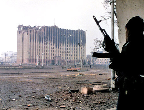 Грозный, Чечня, январь 1995 г. Фото: Михаил Евстафьев http://ru.wikipedia.org/