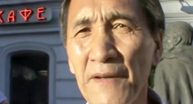 Валерий Бадмаев. Кадр из видеорепортажа "Кавказского узла"