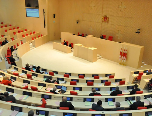 Заседание парламента Грузии. Фото http://www.parliament.ge/