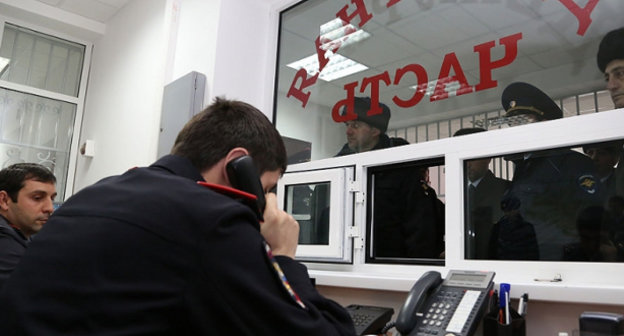 Дежурная часть ОМВД Назрановского района Ингушетии. Фото пресс-службы МВД Ингушетии, http://06.mvd.ru