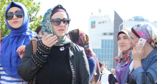 В центре Грозного. Фото Магомеда Магомедова для "Кавказского узла"