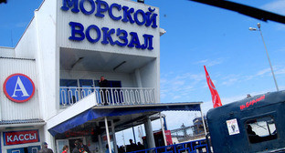 Порт "Кавказ". Морской вокзал. Май 2014 г. Фото Ильяса Богатырева для "Кавказского узла"