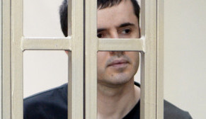 Обвиняемый Юсуп Джапаров в зале суда. Ростов-на-Дону, 16 мая 2014 г. Фото Олега Пчелова для "Кавказского узла"