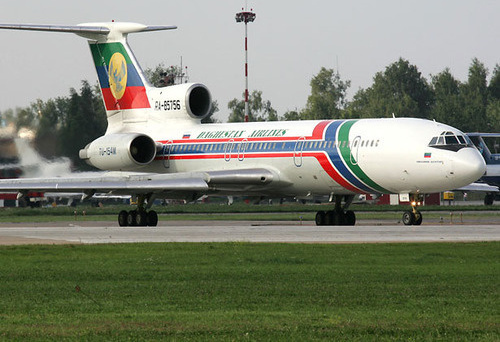 Самолет ТУ-154 Дагестанских авиалинии. Фото: Dmitriy Pichugin http://ru.wikipedia.org/