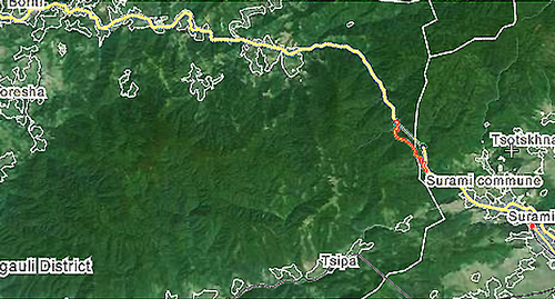 Рикотский перевал на карте. Фото:  http://wikimapia.org/18469582/ru/Рикотский-перевал-1000-м
