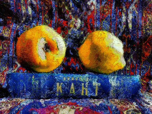 BRO, "Айва и Кант". Одна из работ, представленных на выставке "BRO. Махачкала. Van Gogh", открывшейся 19 июня в столице Дагестана. Фото предоставлено музеем истории Махачкалы.