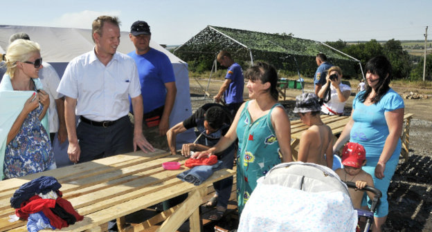 ПВР для украинских беженцев в Ростовской области. 31 июля 2014 г. Фото пресс-службы правительства Ростовской области, donland.ru