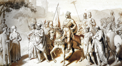Царь Царей Тигран с царями-вассалами, XIX век. Фото: https://ru.wikipedia.org 