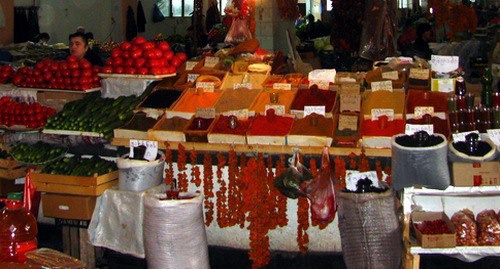 Грузинская сельхозпродукция на рынке в Батуми. Фото Юлии Кашеты для "Кавказского узла".