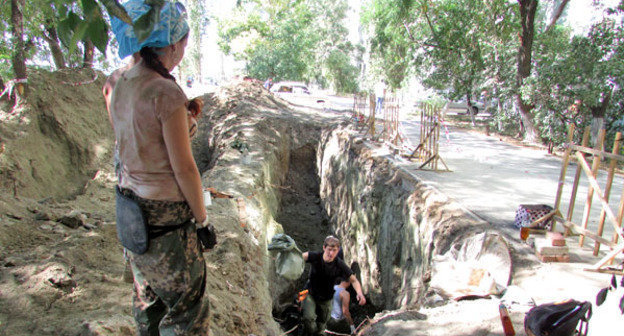 Санитарное захоронение защитников Сталинграда 1943 года. Волгоград, 17 августа 2014 г. Фото Вячеслава Ященко для «Кавказского узла»