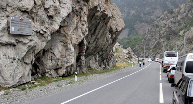 Военно-Грузинская дорога. Августа 2014 г. Фото Магомеда Магомедова для "Кавказского узла"