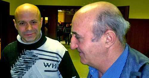 Дмитрий Павлюченков (слева)  и Карен Нерсисян. Москва, 14 декабря 2012 г. Фото корреспондента «Кавказского узла»