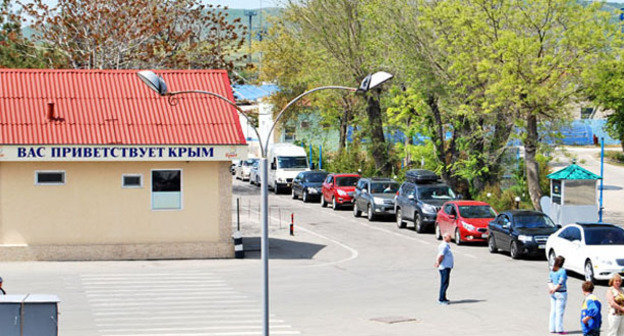 Паромная переправа "Кавказ". Краснодарский край, май 2014 г. Фото Ильяса Богатырева для "Кавказского узла"