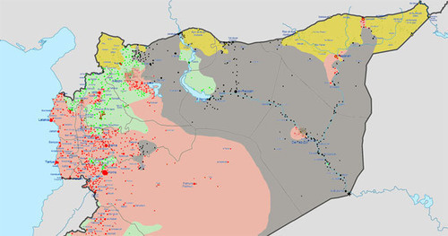 Карта военных действий в Сирии. Фото https://ru.wikipedia.org